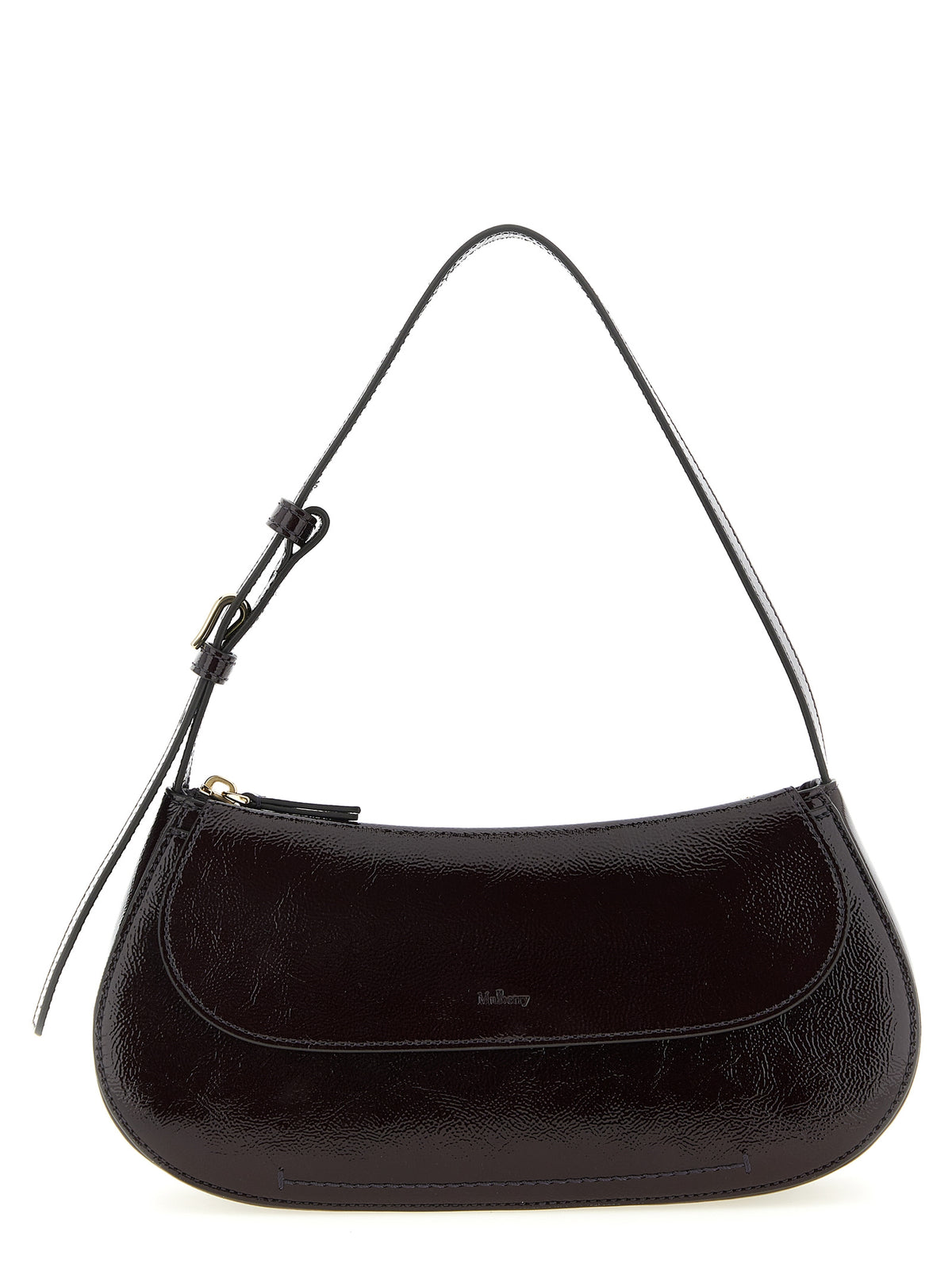 Mulberry Purple Calfskin Shoulder Bag