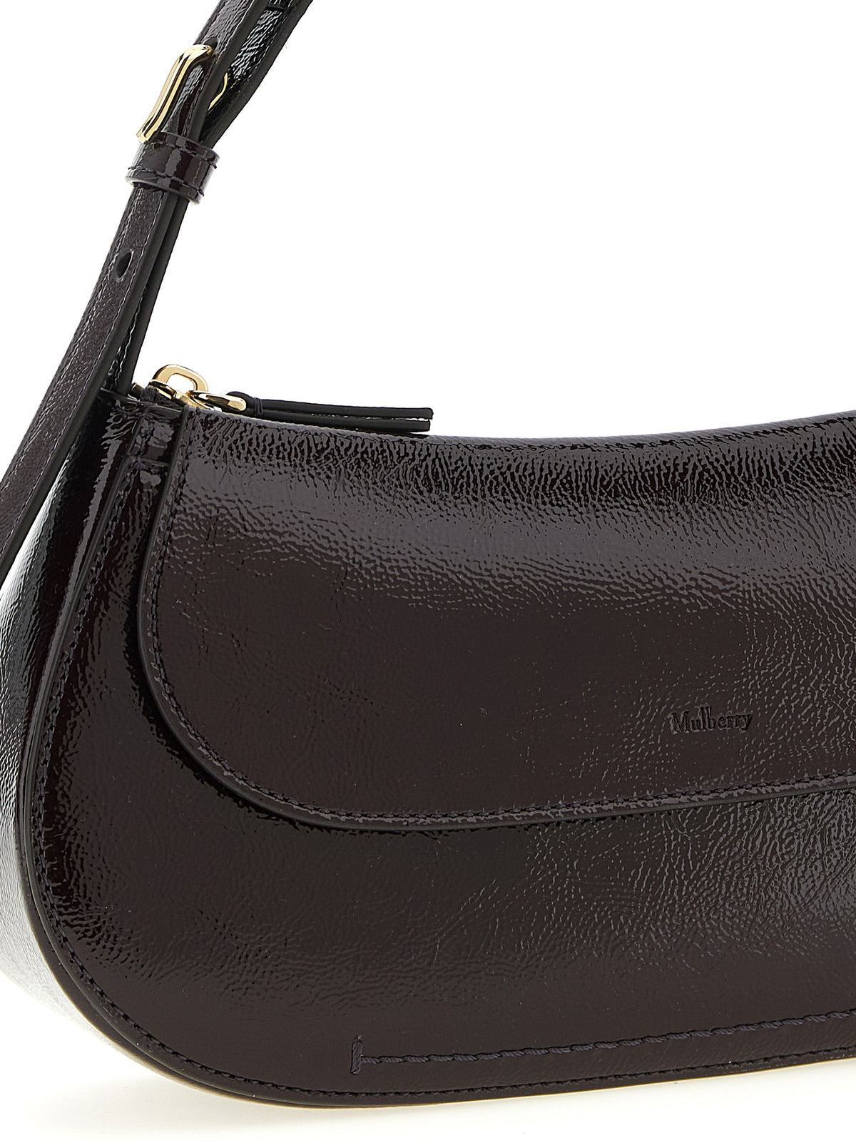 Mulberry Purple Calfskin Shoulder Bag - view 3