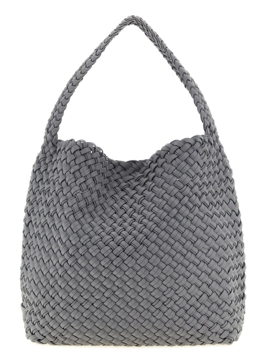 NAGHEDI Gray Nylon Shoulder Bag
