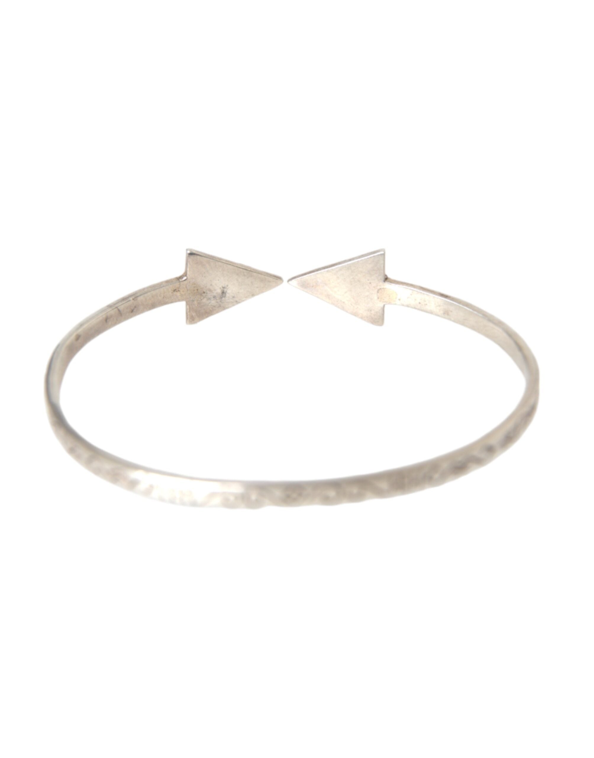 Nialaya Arrow Crystal 925 Silver Bangle Bracelet Women - view 3