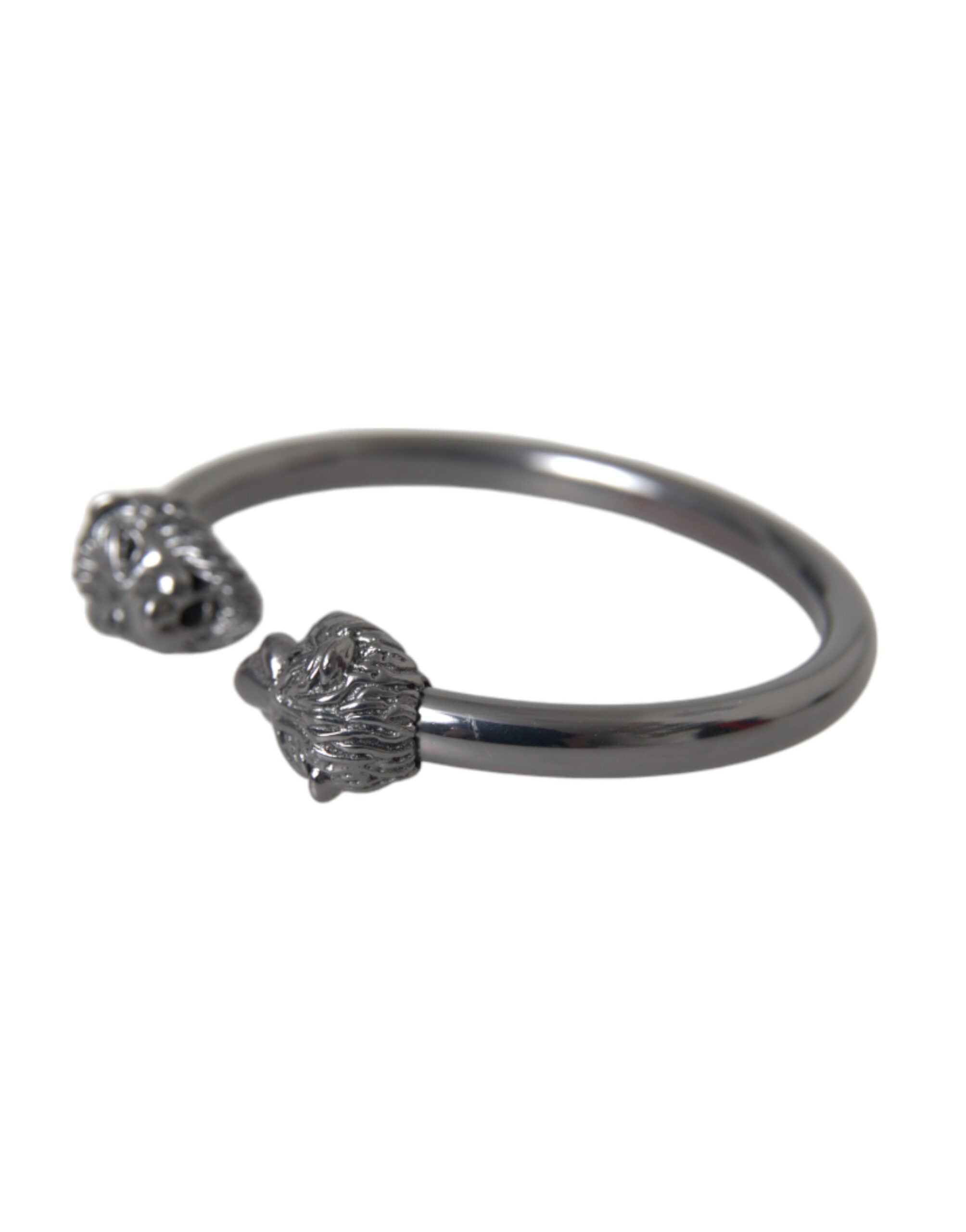 Nialaya Black Rhodium Lion Bangle Bracelet Women - YSONA