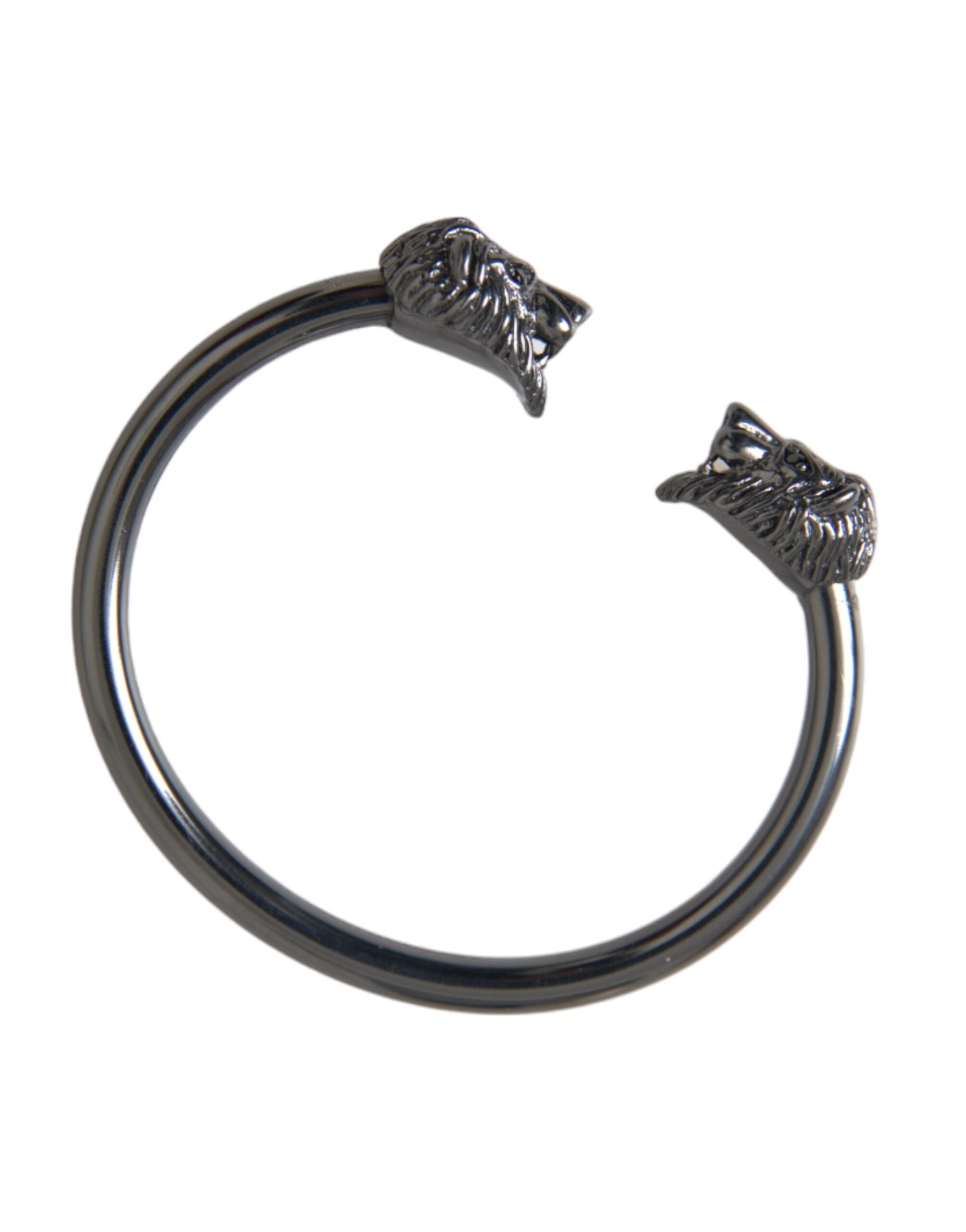 Nialaya Black Rhodium Lion Bangle Bracelet Women - view 5