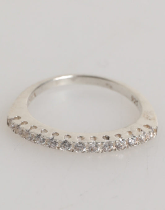 Nialaya Sterling Silver 925 Band Pave CZ Crystal Eternity Ring - YSONA