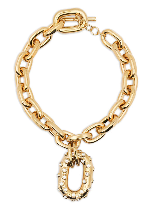 Paco Rabanne Gold Brass Necklace - YSONA