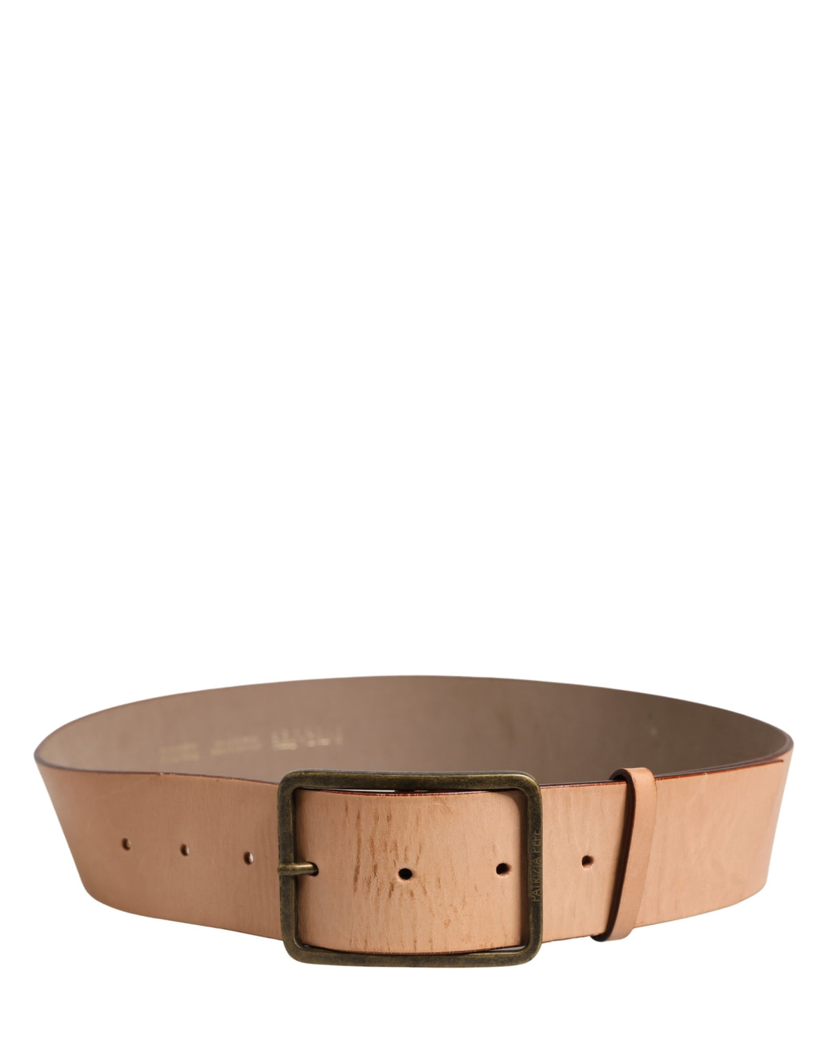 Patrizia Pepe Beige Genuine Leather Wide Waist Metal Buckle Belt - view 3
