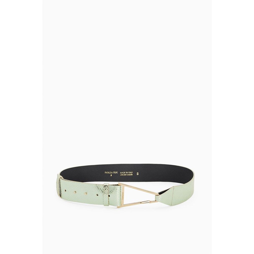 Patrizia Pepe Green Goatskin Regular Belt - YSONA