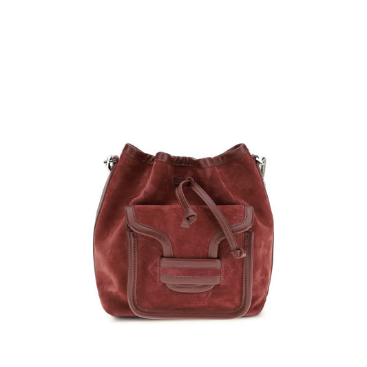 Pierre Hardy Bordeaux Calf Leather Bos Taurus Backet Bag - YSONA