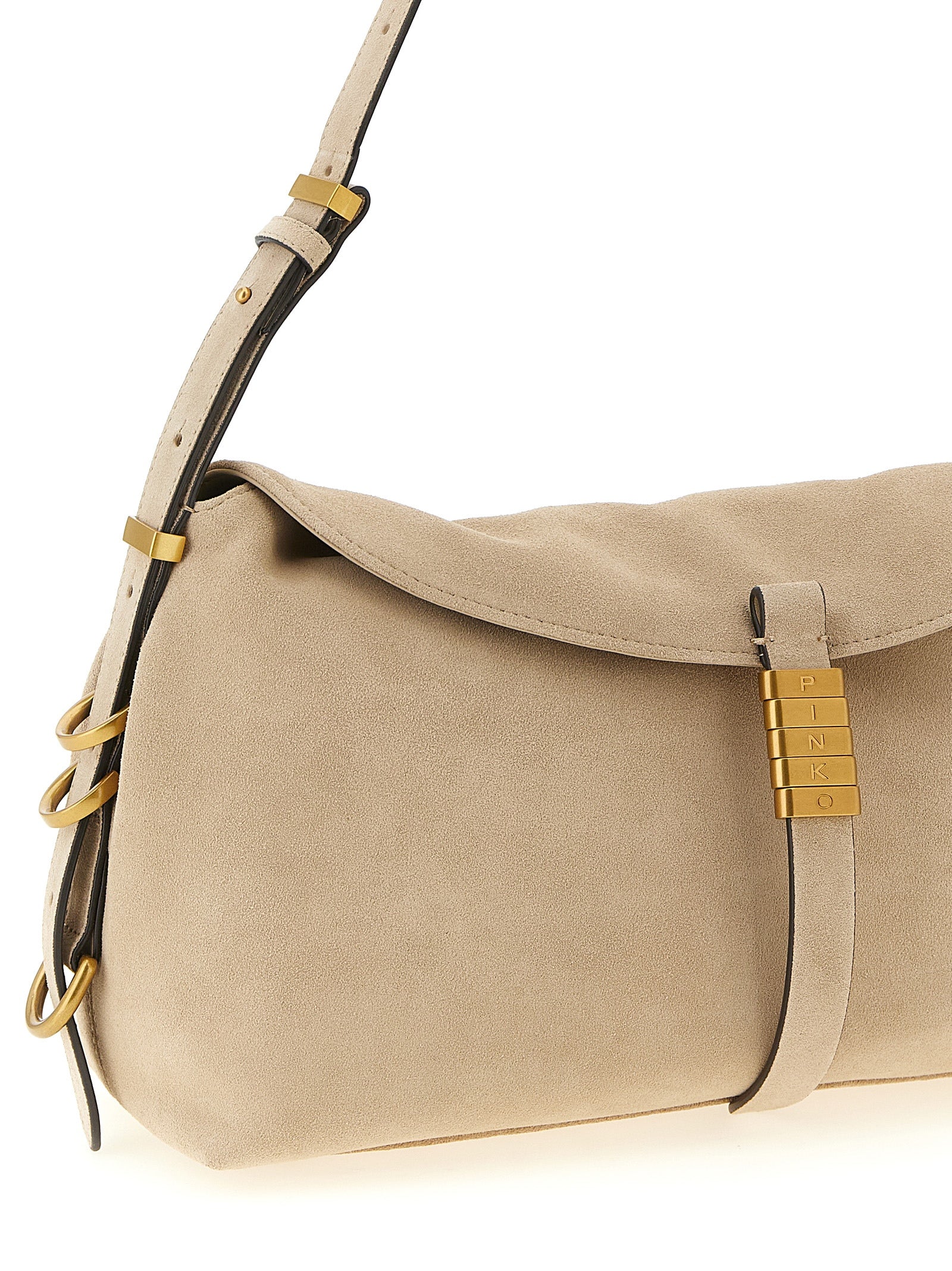 PINKO Beige Cowhide Shoulder Bag - view 3