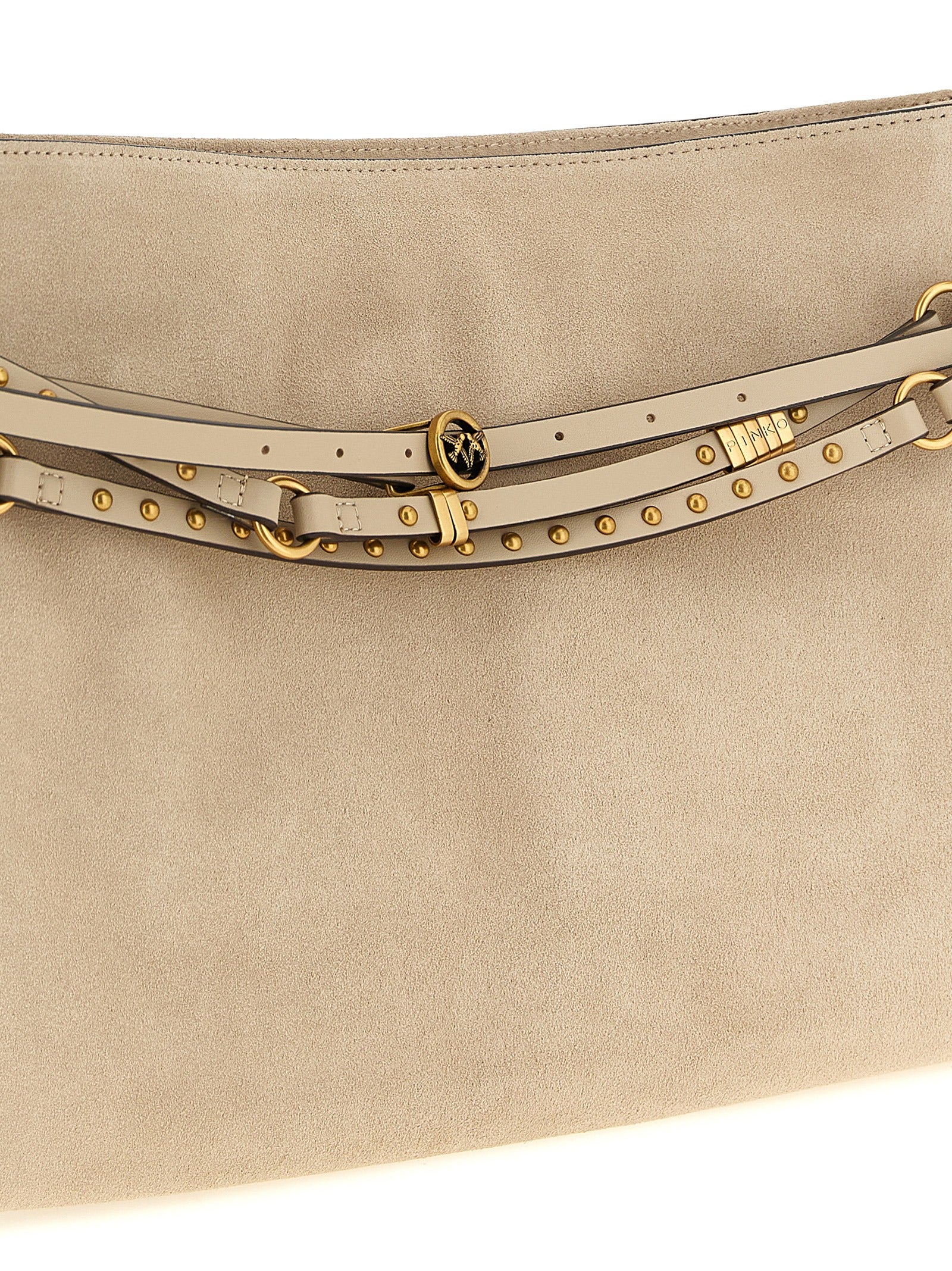 PINKO Beige Cowhide Shoulder Bag - view 3