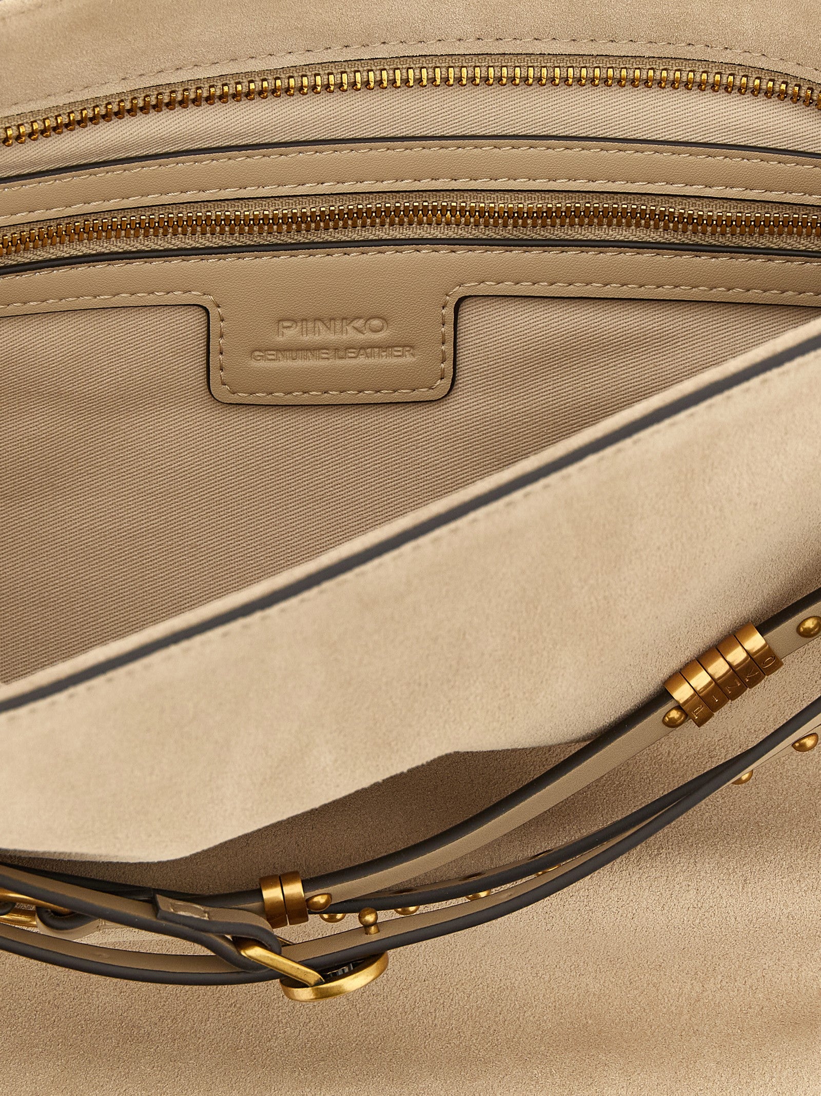 PINKO Beige Cowhide Shoulder Bag - view 4