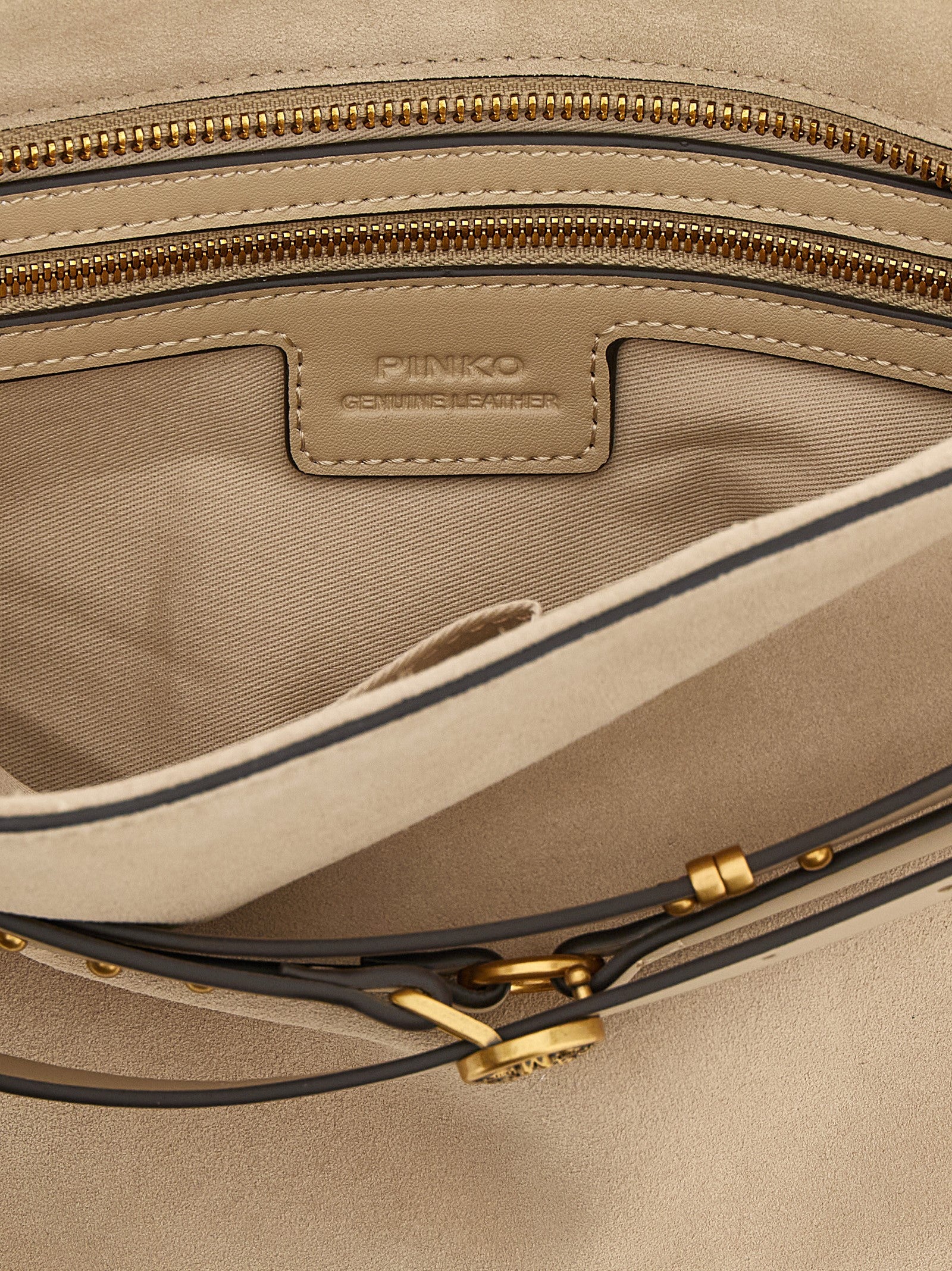 PINKO Beige Cowhide Shoulder Bag - view 4