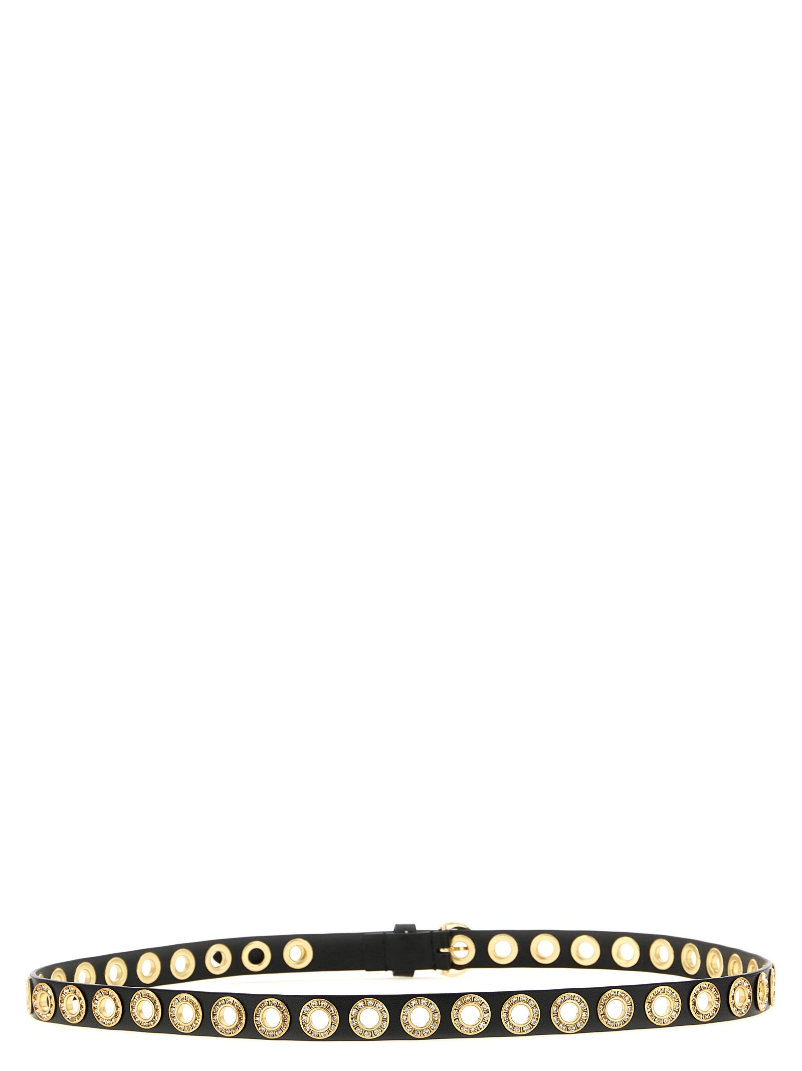 PINKO Black Polyethylene Regular Belt - view 2