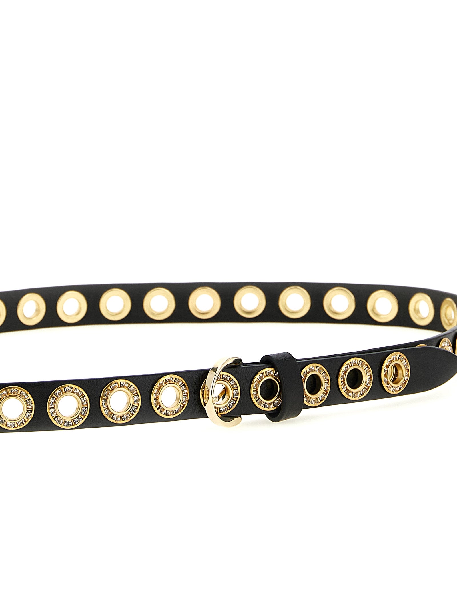 PINKO Black Polyethylene Regular Belt - view 3