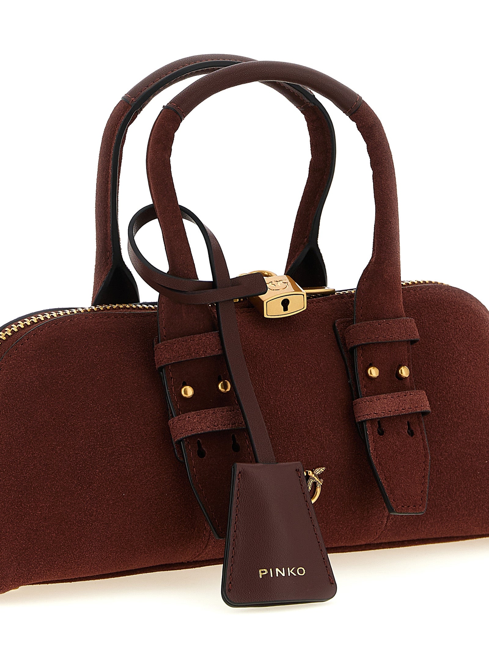PINKO Bordeaux Cowhide Shoulder Bag - view 3