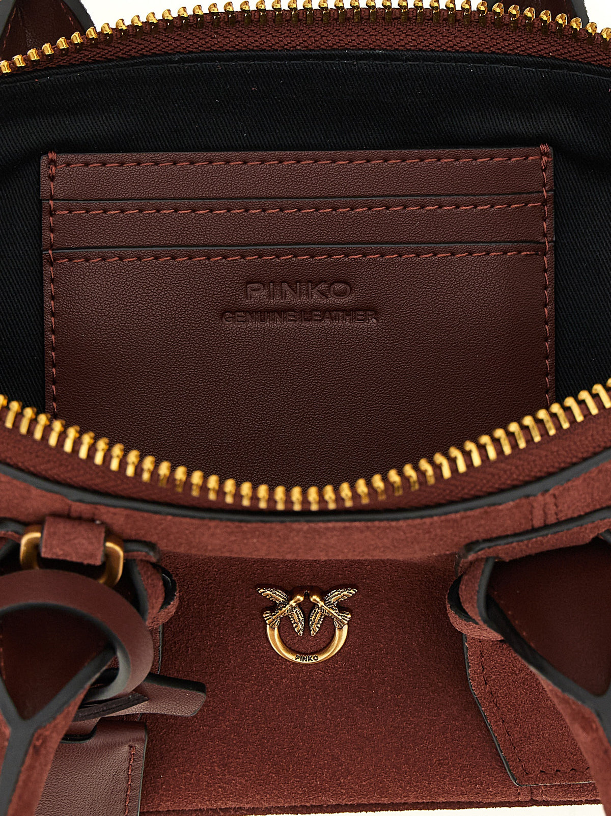 PINKO Bordeaux Cowhide Shoulder Bag - view 4