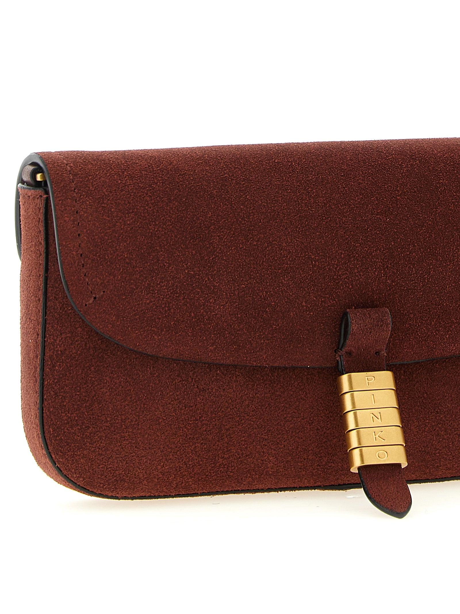 PINKO Bordeaux Cowhide Shoulder Bag - view 3