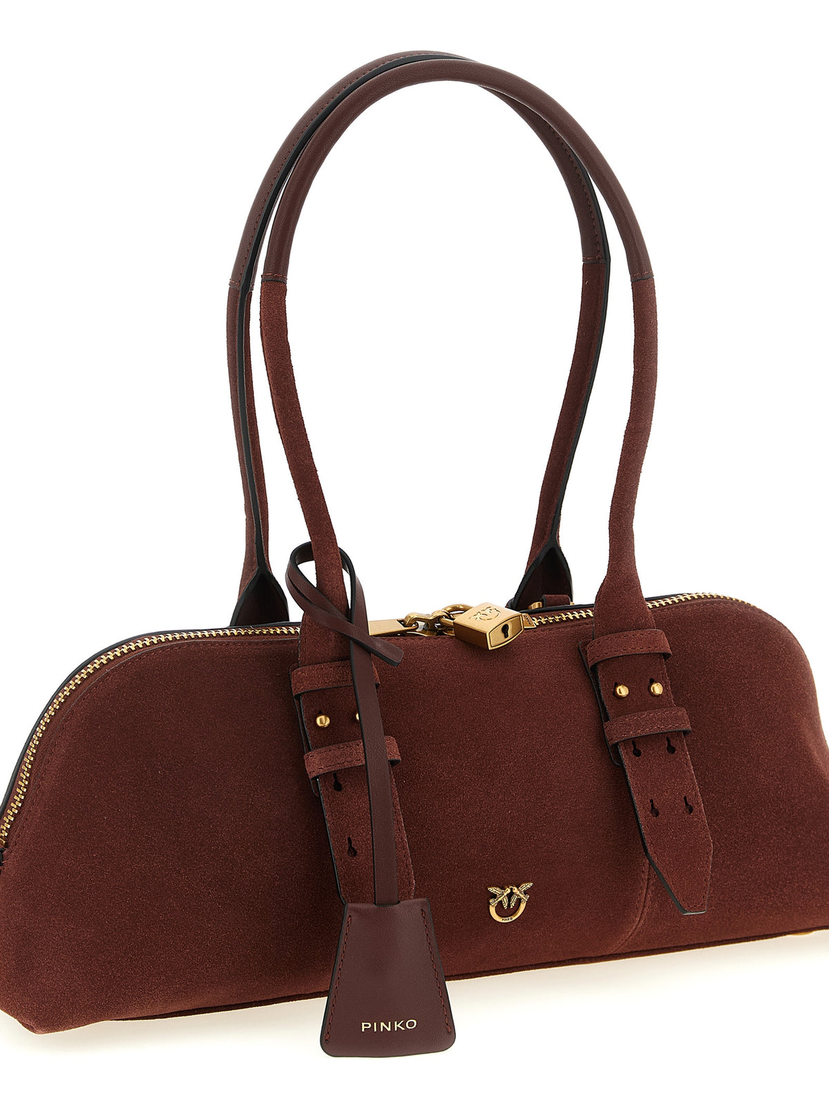 PINKO Bordeaux Cowhide Shoulder Bag - view 3