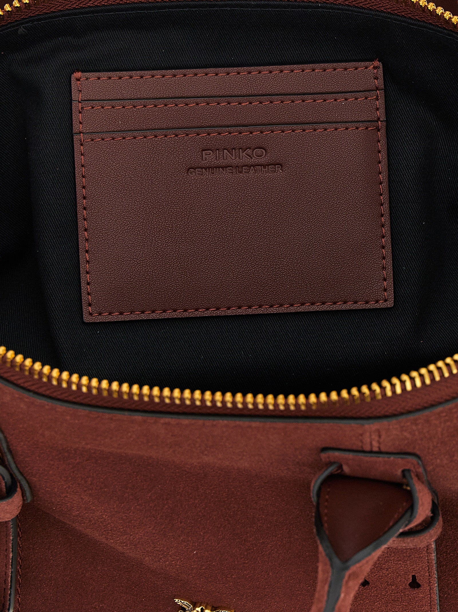PINKO Bordeaux Cowhide Shoulder Bag - view 4