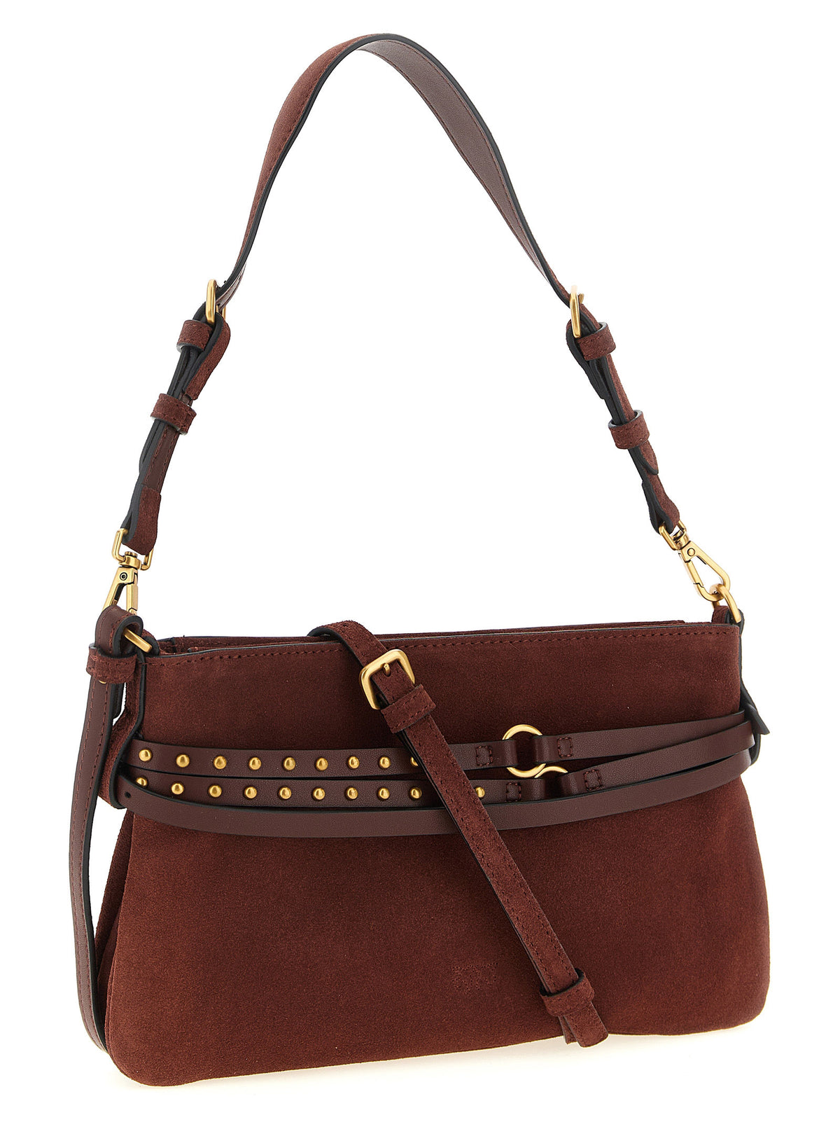 PINKO Bordeaux Lamb Leather Shoulder Bag - view 2