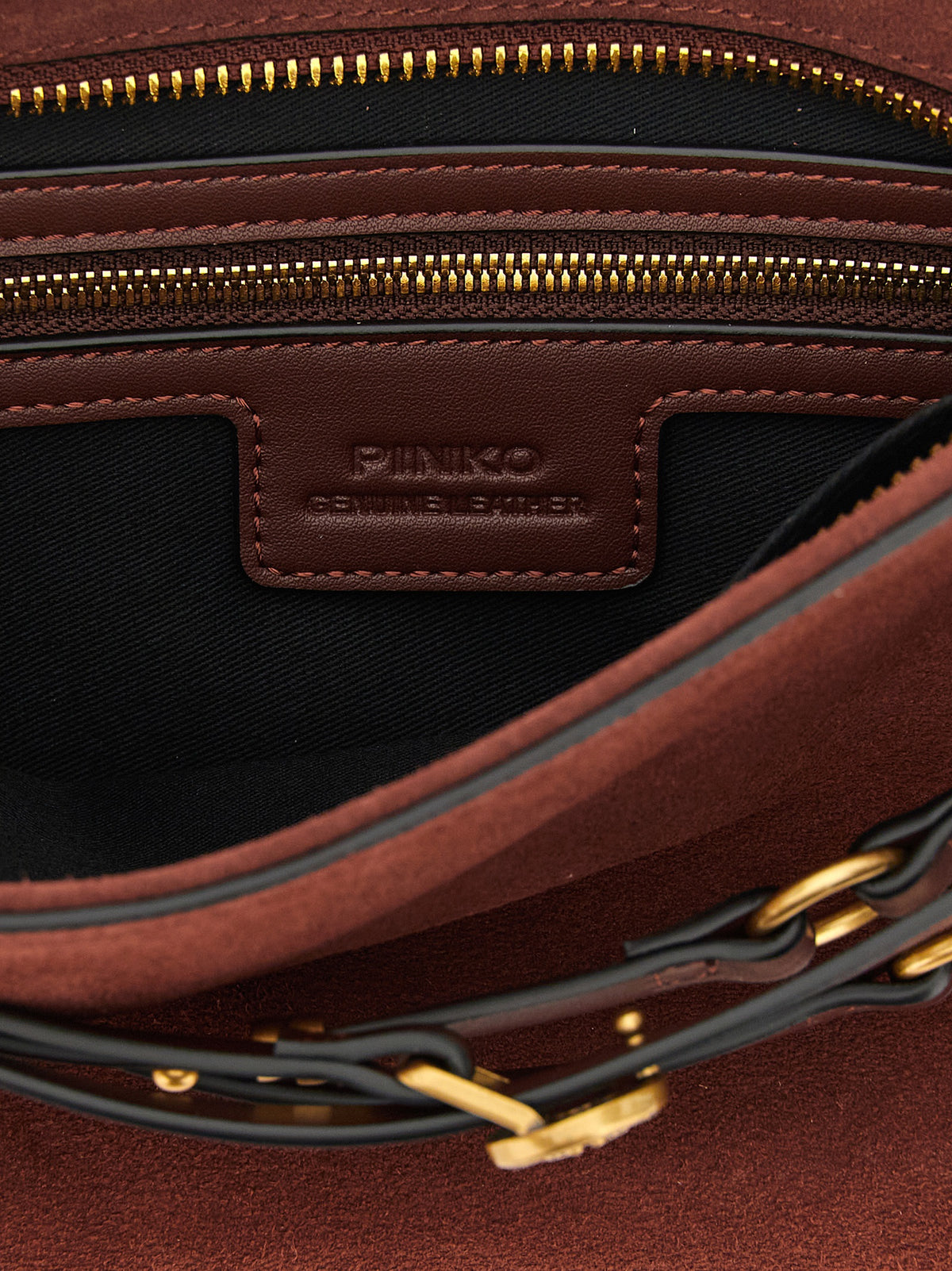 PINKO Bordeaux Lamb Leather Shoulder Bag - view 4