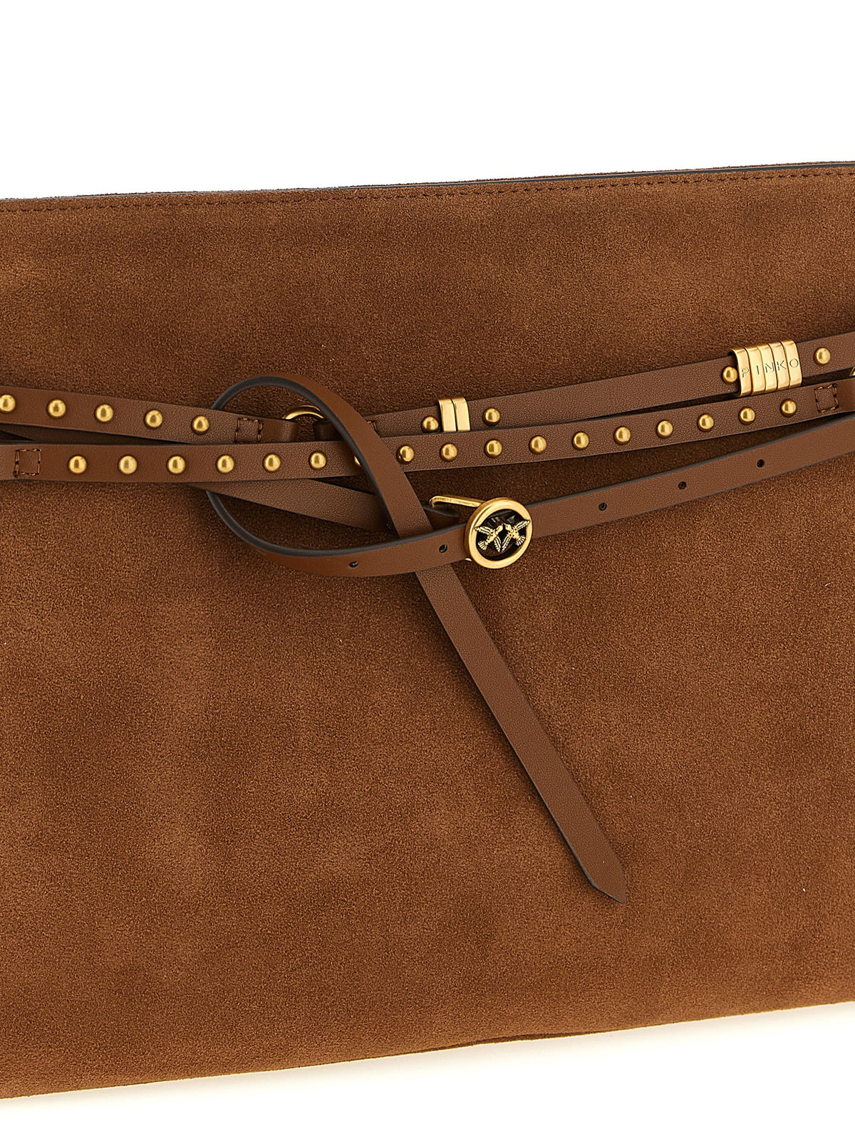 PINKO Brown Cowhide Shoulder Bag - view 3