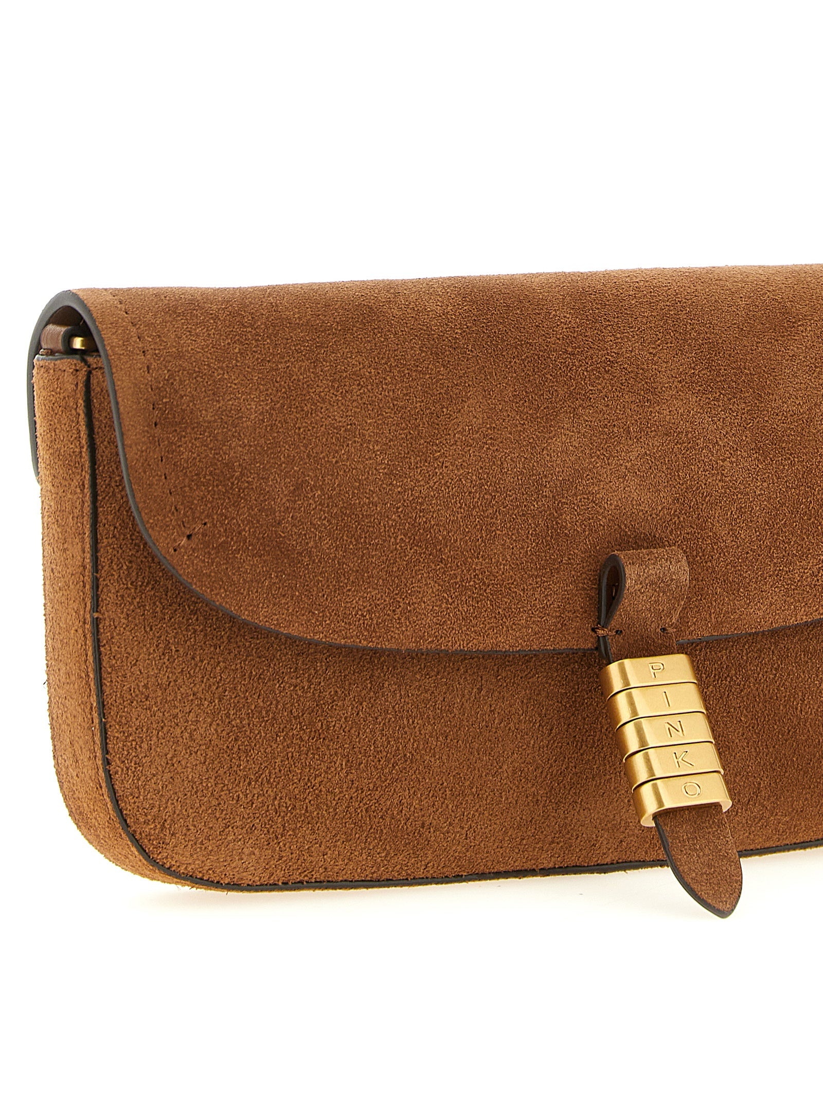 PINKO Brown Cowhide Shoulder Bag - view 3