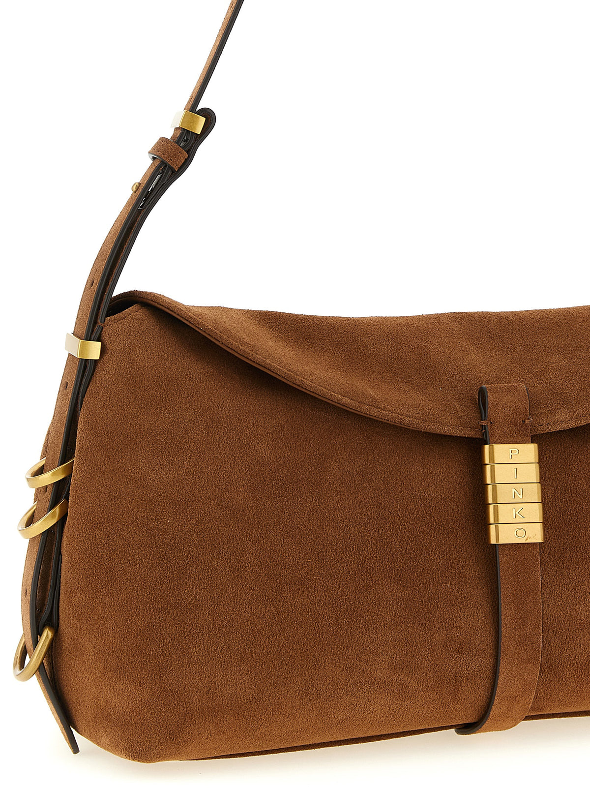 PINKO Brown Cowhide Shoulder Bag - view 3
