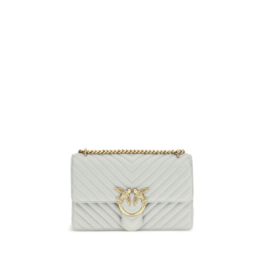 PINKO Gray Calf Leather Bos Taurus Shoulder Bag - YSONA
