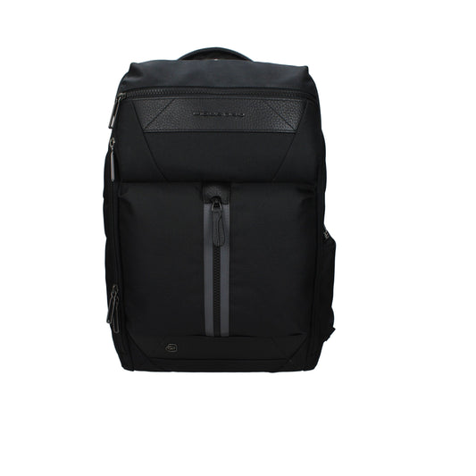 Piquadro Black Fabric Backpack - YSONA