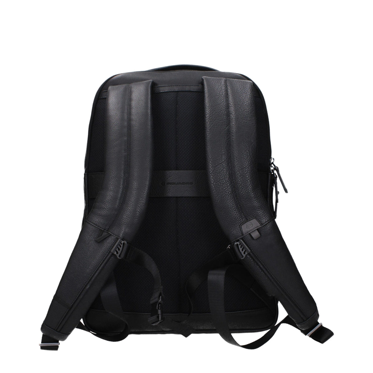 Piquadro Black Leather Backpack - view 3