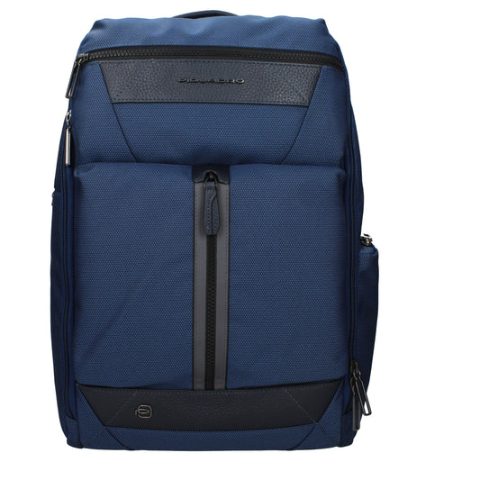 Piquadro Blue Fabric Backpack - YSONA