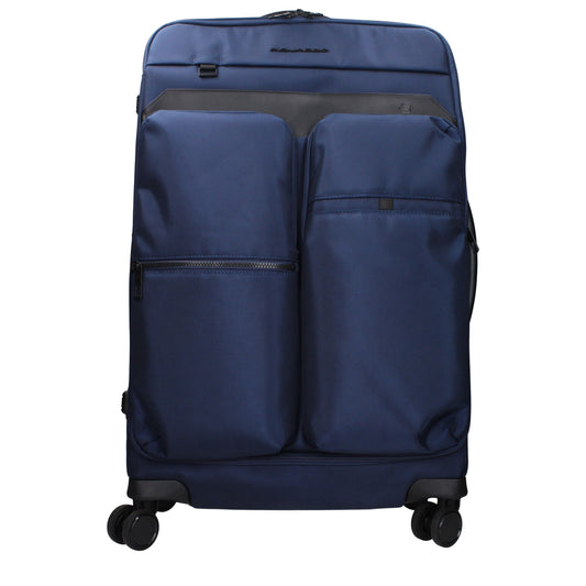 Piquadro Blue Fabric Luggage And Travel - YSONA
