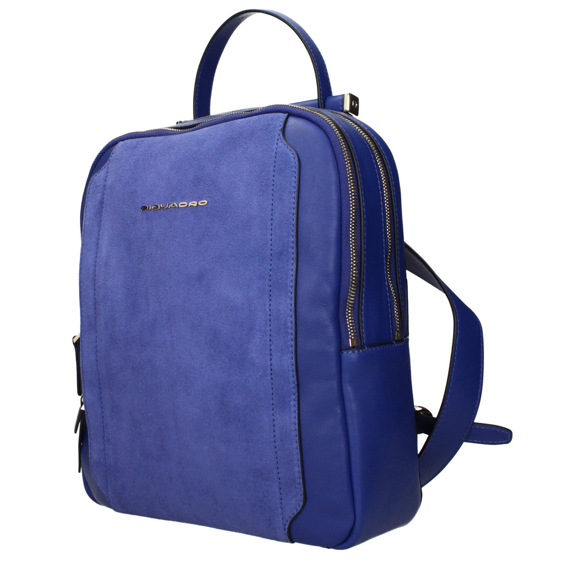 Piquadro Blue Leather Backpack - view 2