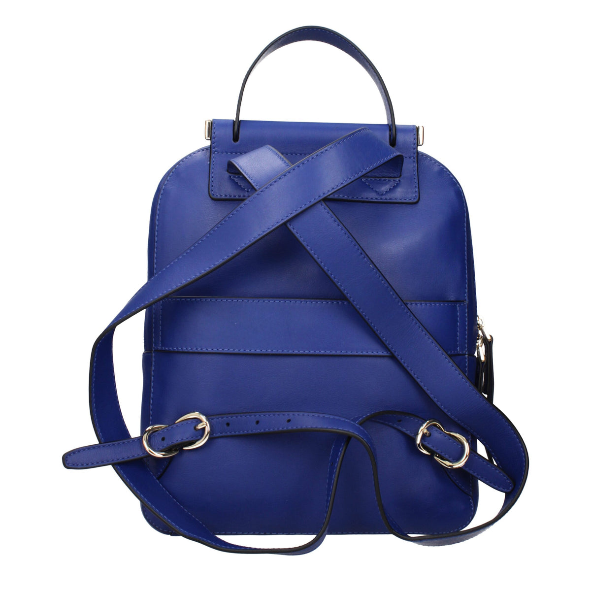 Piquadro Blue Leather Backpack - view 3