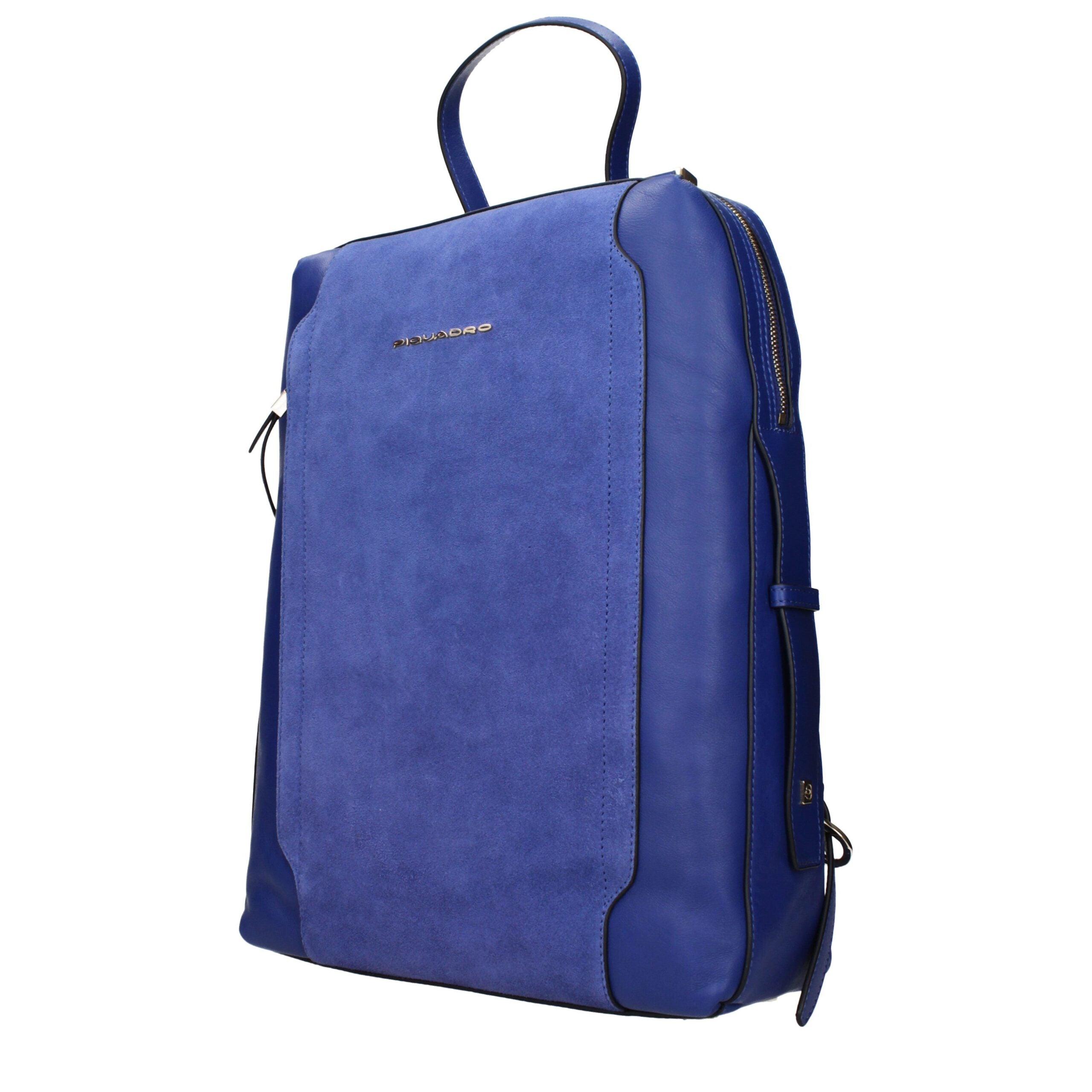 Piquadro Blue Leather Backpack - view 2