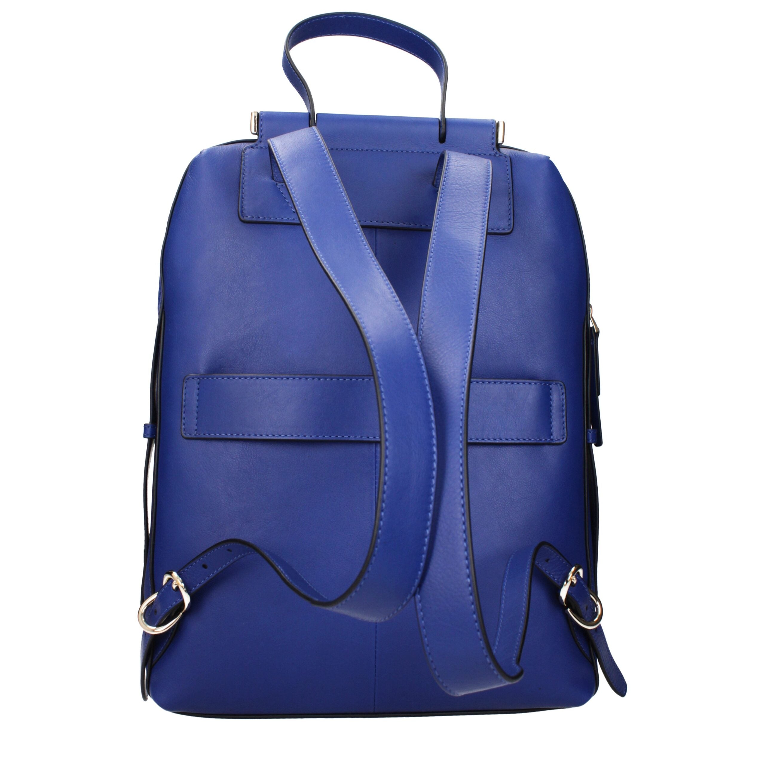 Piquadro Blue Leather Backpack - view 3
