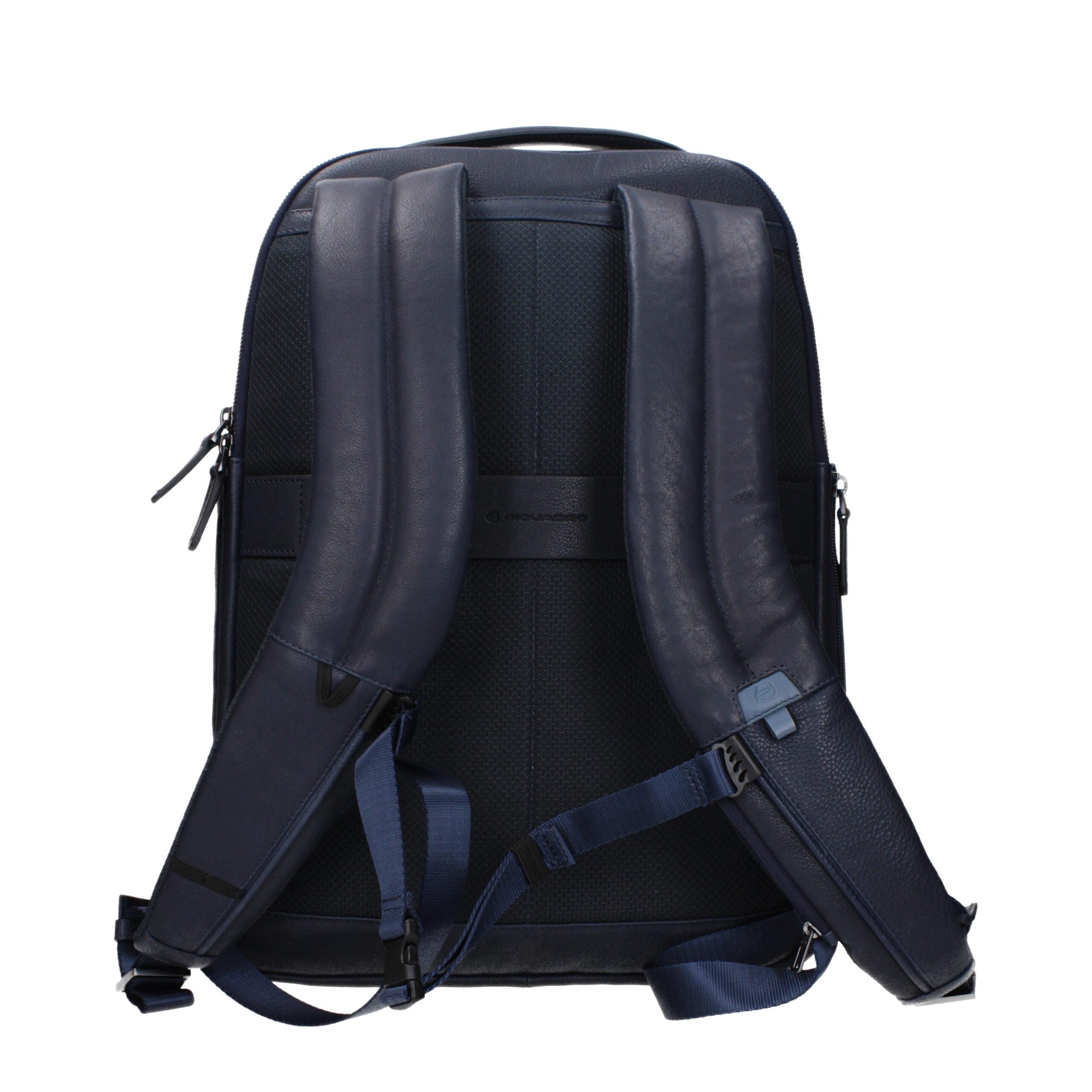 Piquadro Blue Leather Backpack - view 3