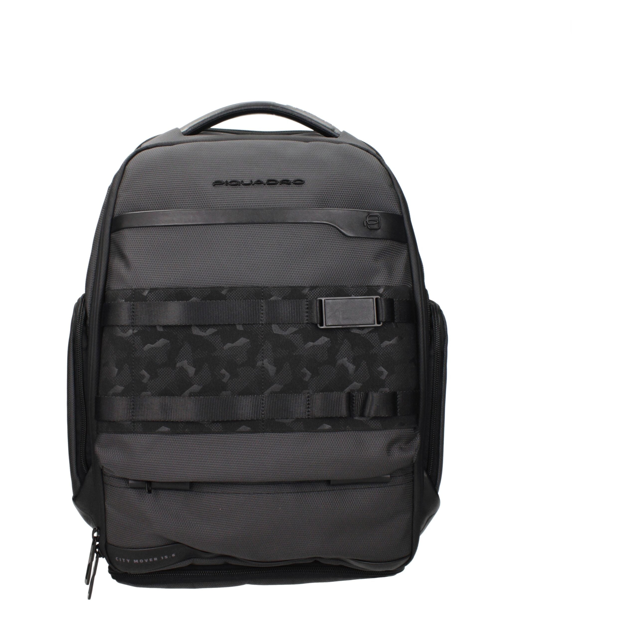 Piquadro Gray Fabric Backpack - YSONA