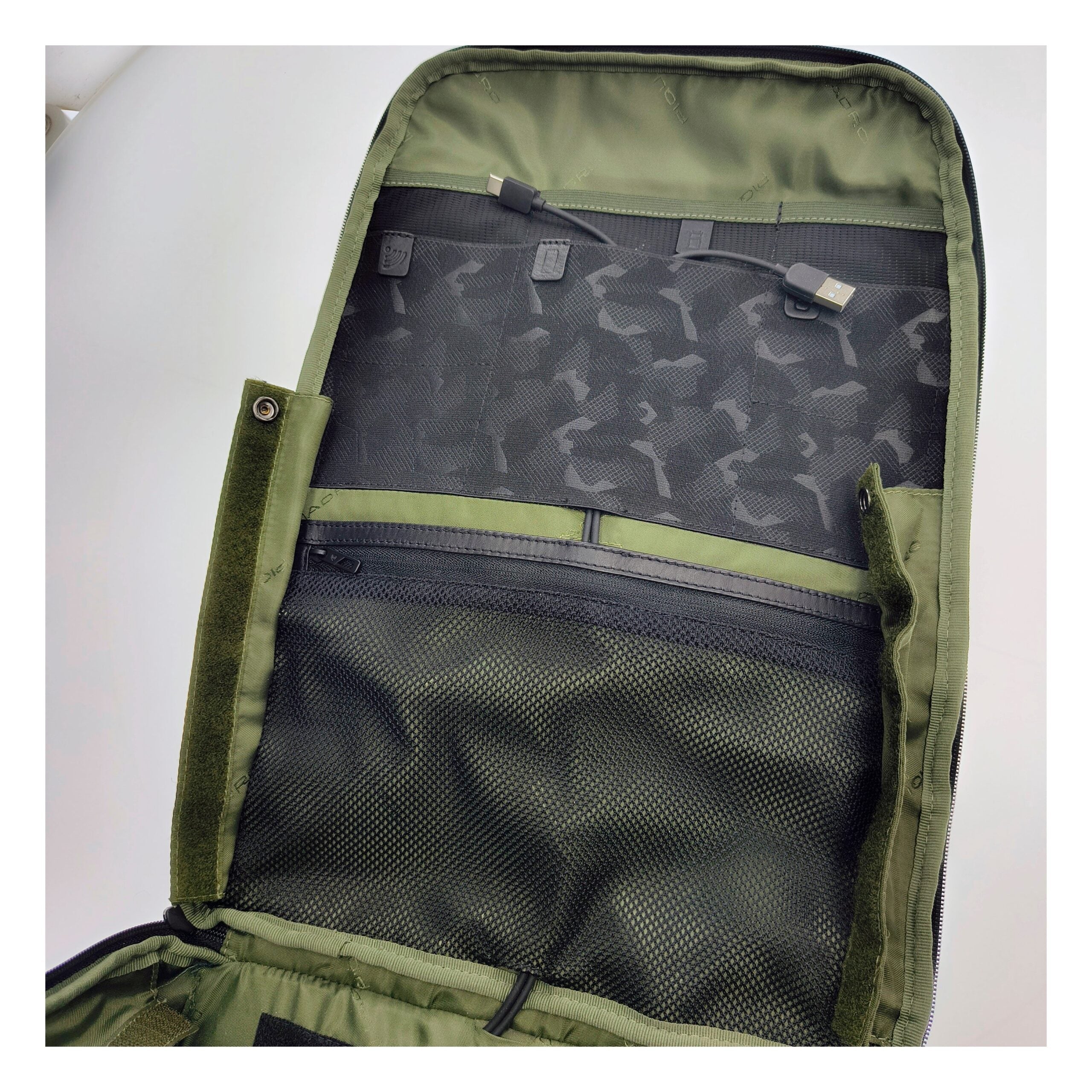 Piquadro Gray Fabric Backpack - view 5