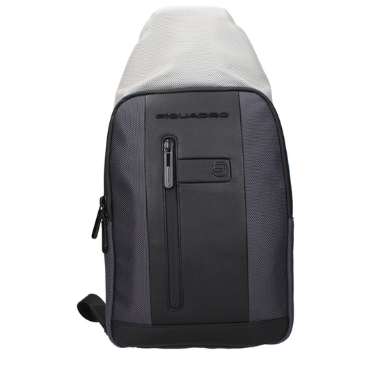 Piquadro Gray Fabric Backpack - YSONA
