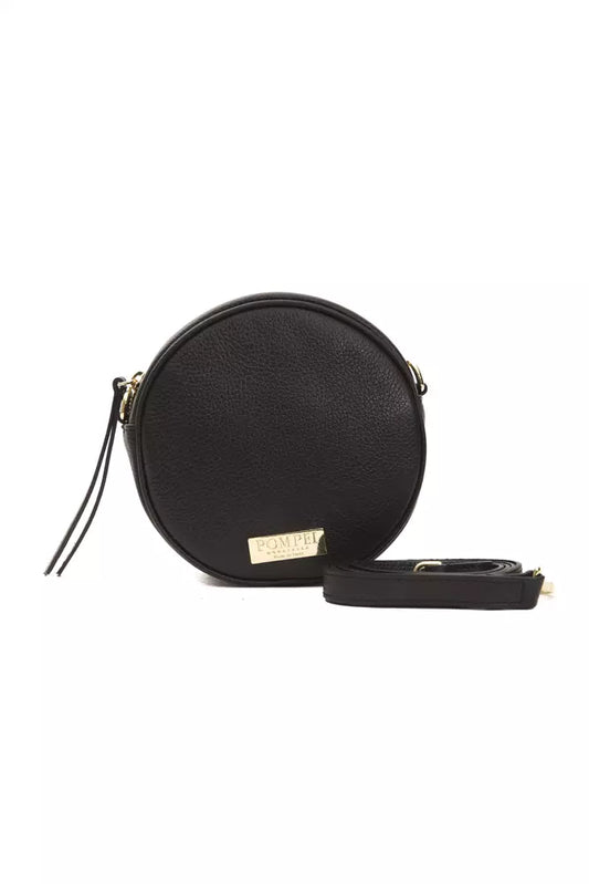 Pompei Donatella Black Leather Women Crossbody Bag - YSONA