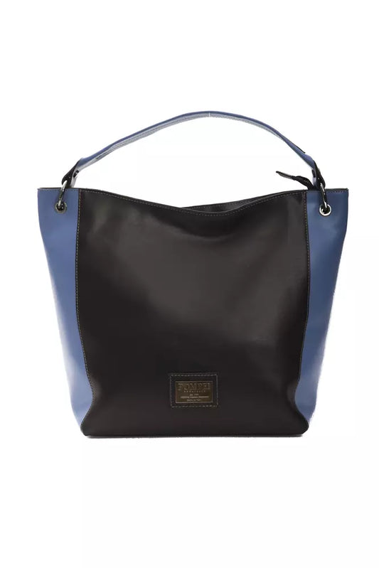 Pompei Donatella Black Leather Women Shoulder Bag - YSONA