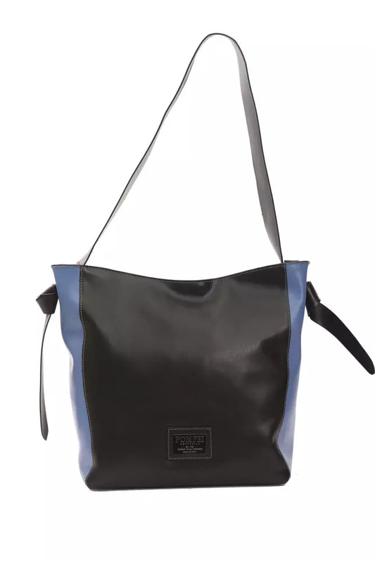 Pompei Donatella Black Leather Women Shoulder Bag - YSONA