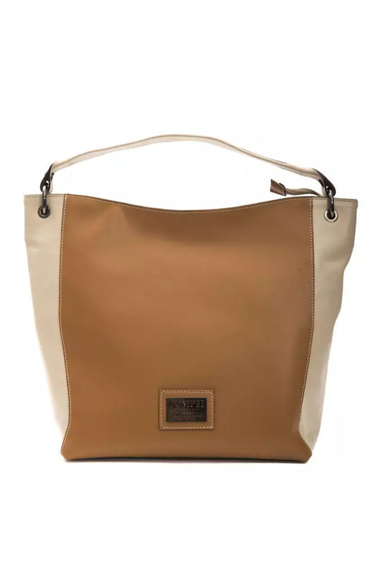 Pompei Donatella Brown Leather Women Shoulder Bag - YSONA