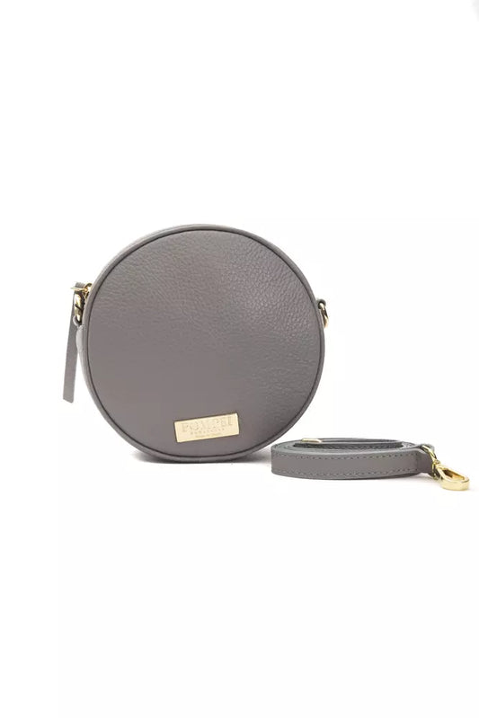 Pompei Donatella Gray Leather Women Crossbody Bag - YSONA