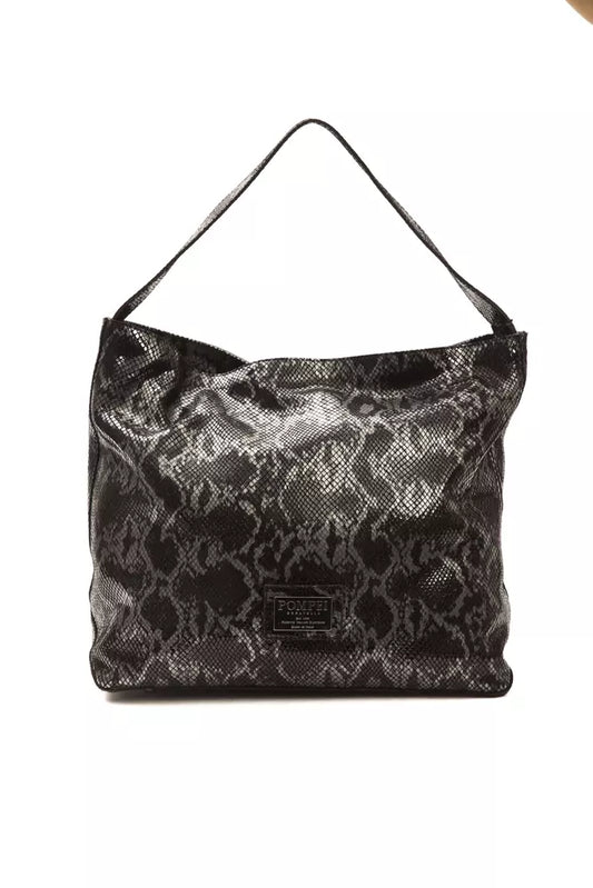 Pompei Donatella Gray Leather Women Shoulder Bag - YSONA