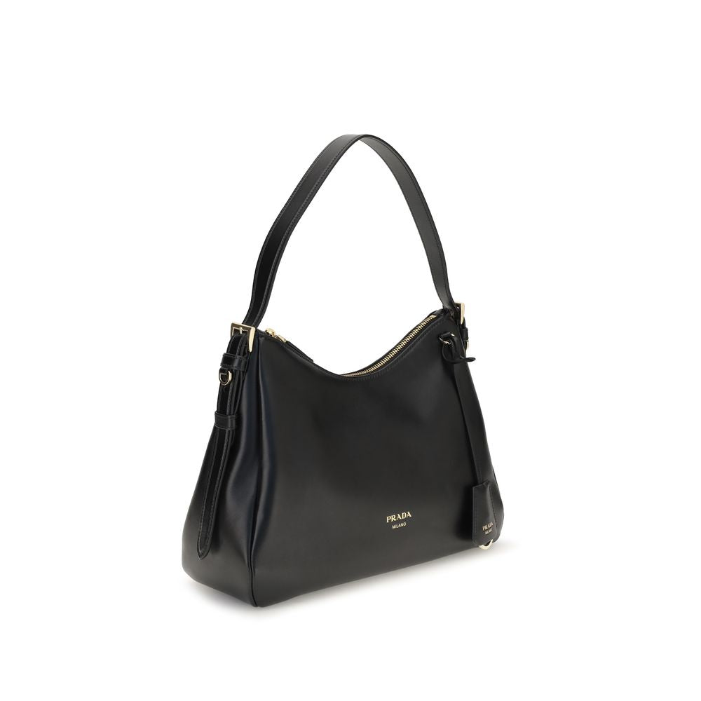 Prada Black Calf Leather Bos Taurus Shoulder Bag - view 2