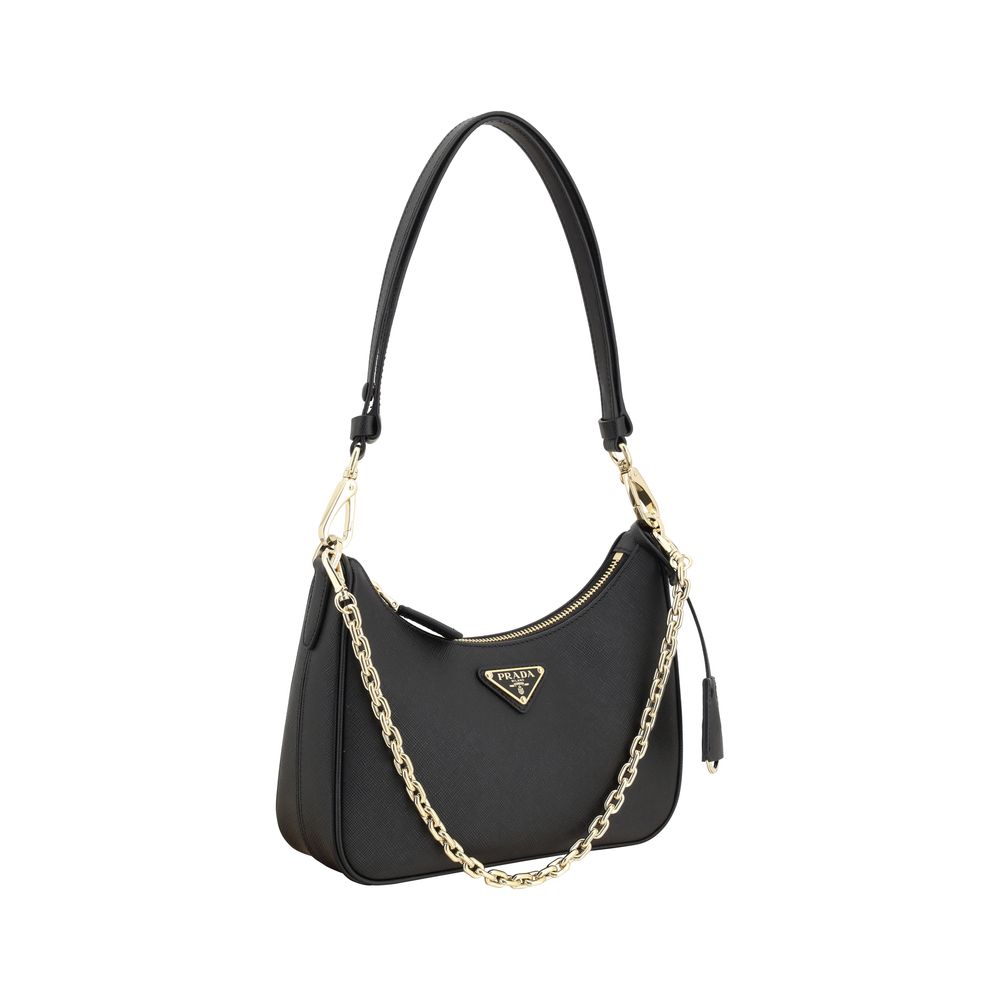 Prada Black Calf Leather Bos Taurus Shoulder Bag - view 2