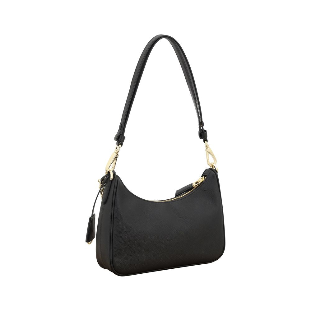 Prada Black Calf Leather Bos Taurus Shoulder Bag - view 3