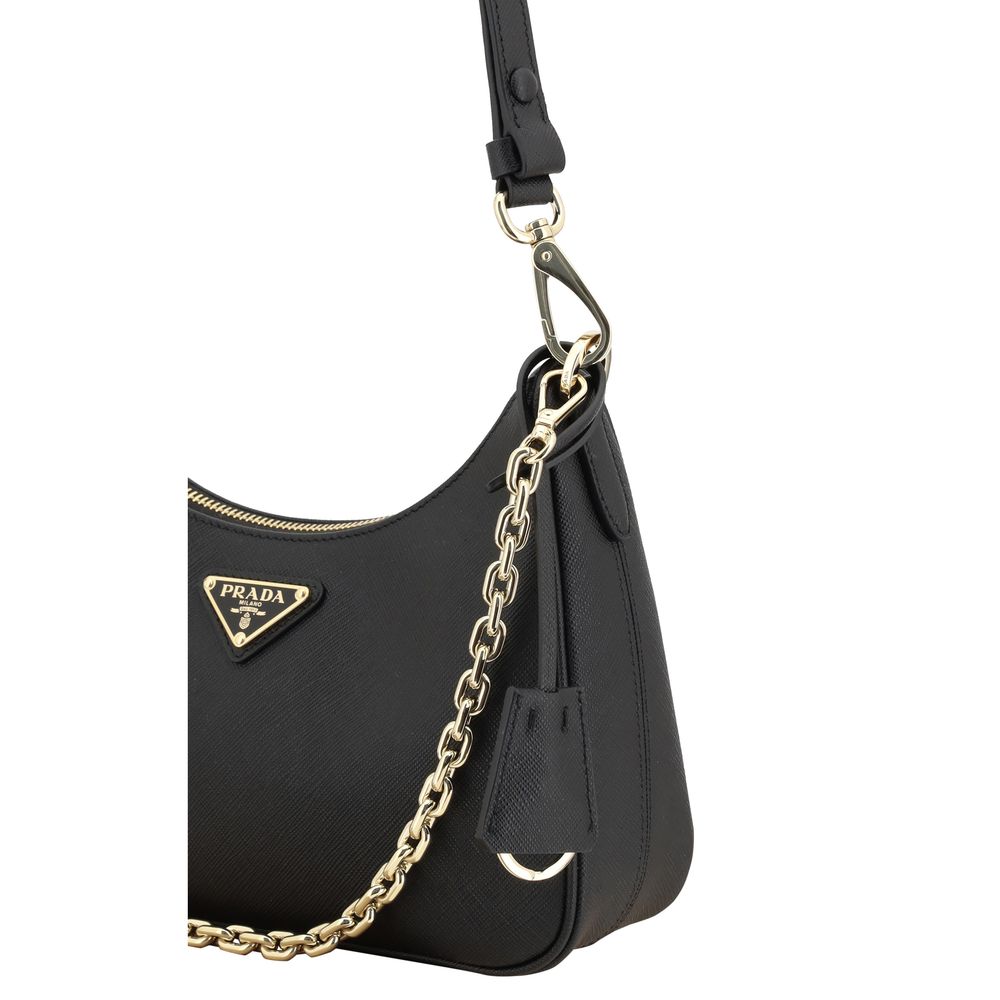 Prada Black Calf Leather Bos Taurus Shoulder Bag - view 4